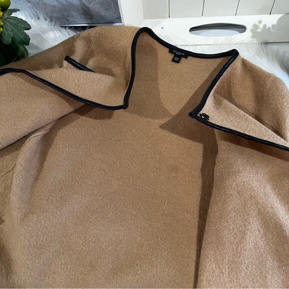 NEW Ann Taylor Wool Two Tone Asymmetrical Academia Blazer Sweater Jacket XSP - Picture 13 of 16